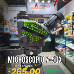Microscopio Servicell 7-50X Negro